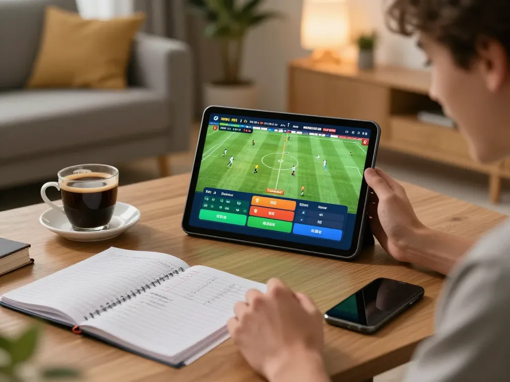Engaging in the best soccer betting over with real-time analysis on a tablet