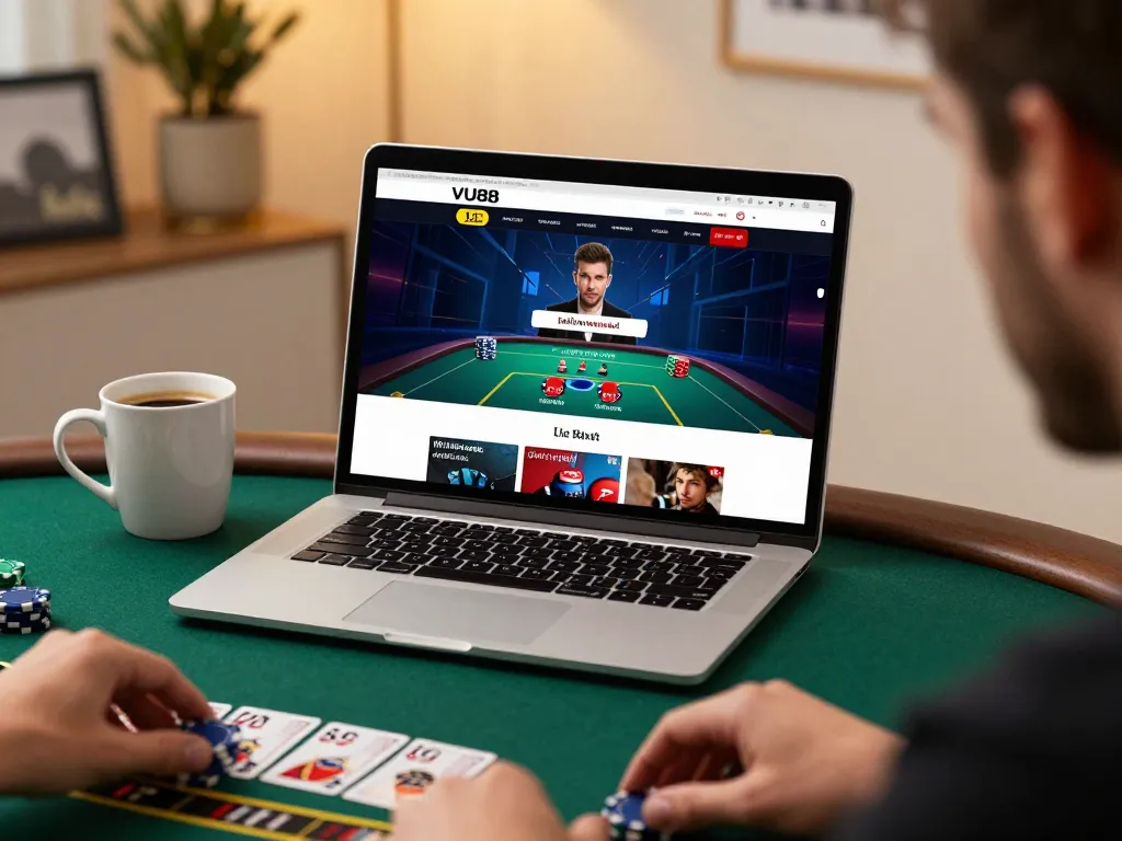 Experience engaging gameplay on https://vu88.lol/ with live dealer blackjack at home