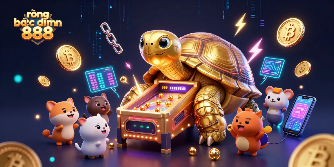 Experience exciting gameplay with rồng bạch kim 888 in vibrant casino-themed digital art.