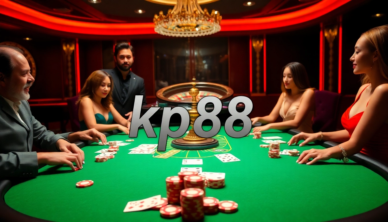 Experience the thrill of winning at KP88 link with exciting games at a vibrant poker table.