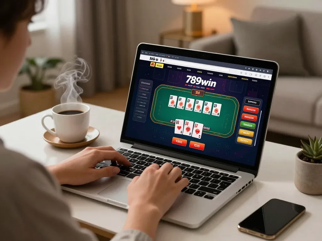 Engaging online gaming moment on 789win, showcasing the excitement of live dealer betting.