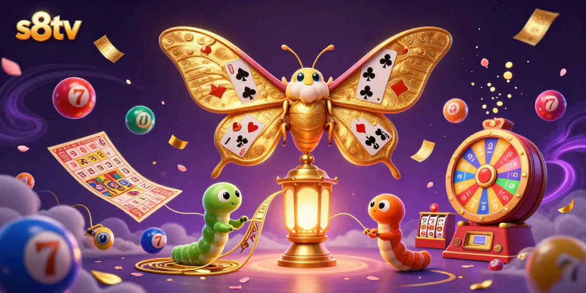 Engage with thrilling moments at s8tv with vibrant lottery balls and golden ticket scenes.