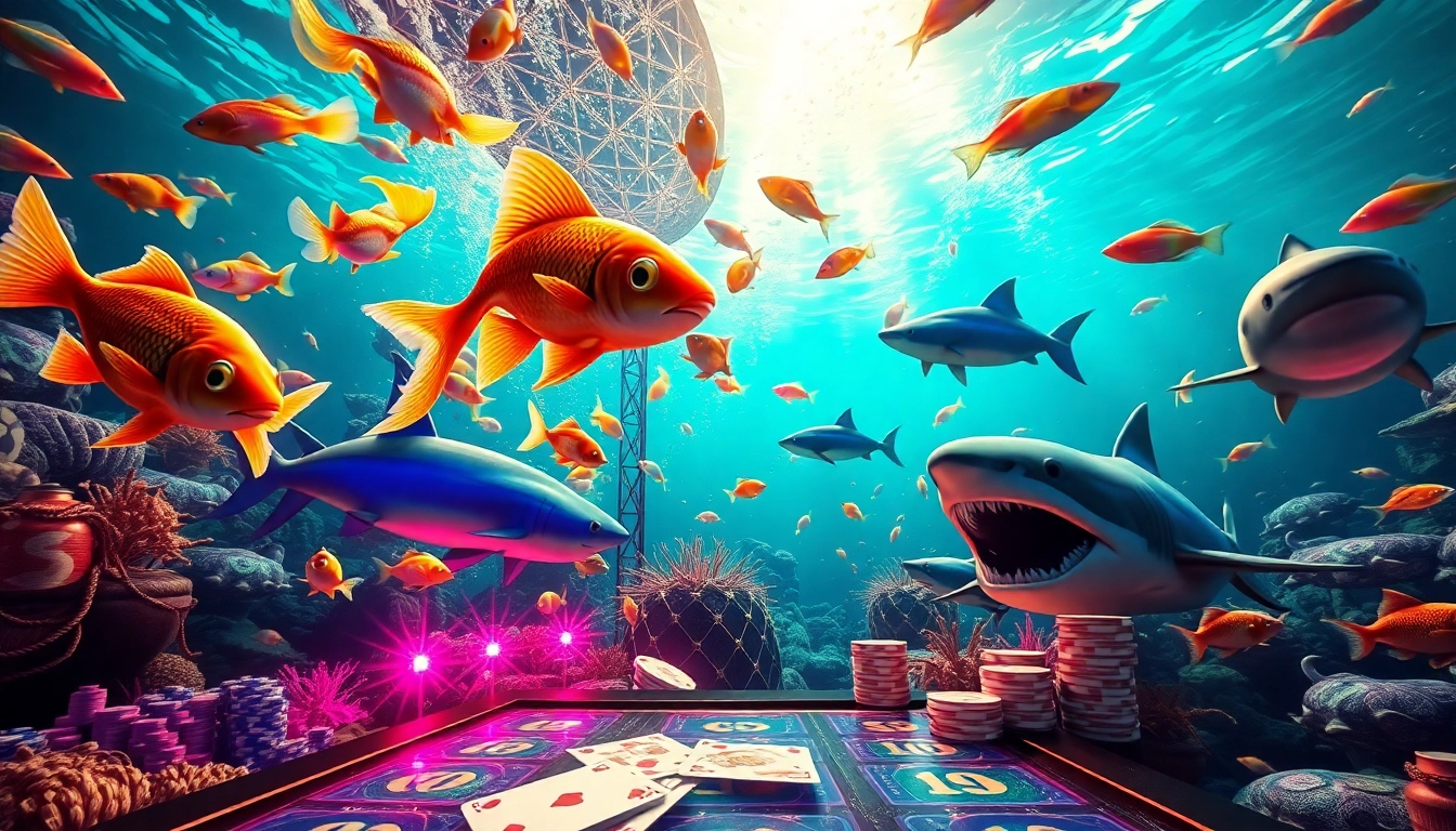 Bắn cá đổi thưởng in an exciting 3D gaming environment, showcasing vibrant underwater graphics.