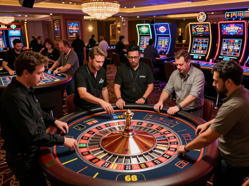 Players enjoy exciting roulette gameplay at RR88 casino with vibrant atmosphere.