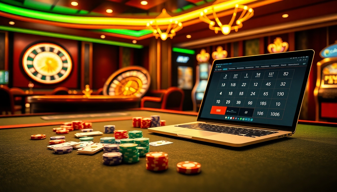 Nohu90 homepage features thrilling online casino action with poker chips and a roulette wheel.