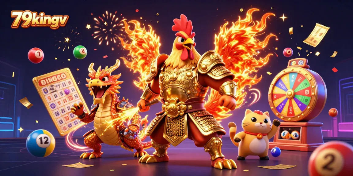 Engage with thrilling games at 79kingv, featuring dynamic characters amid exciting gambling elements.