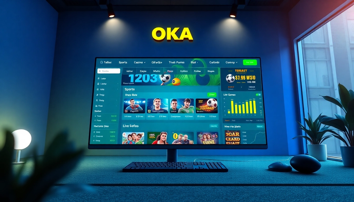 Engaging betting interface of Liên minh OKATM showcasing diverse games and real-time statistics.