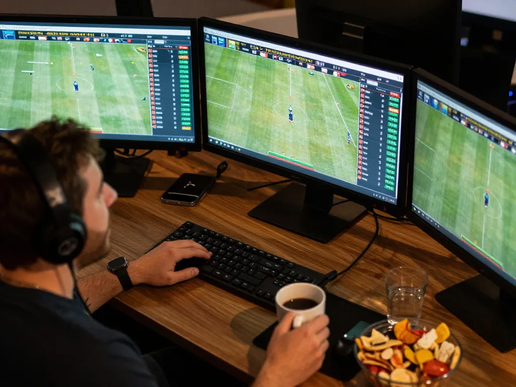KQBD sports betting setup showcasing live match stats and exciting betting actions.