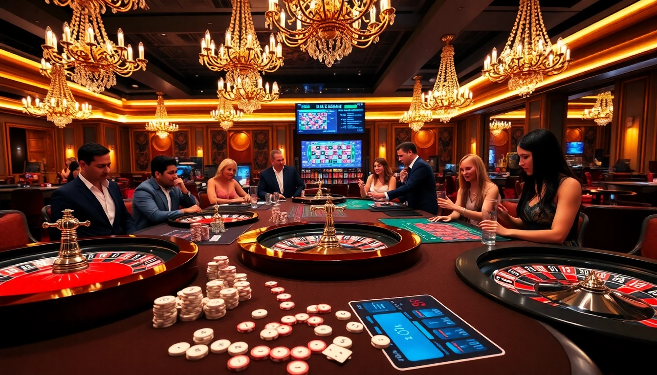 Experience the thrill of high-stakes gaming at S8.Com with vibrant casino visuals.