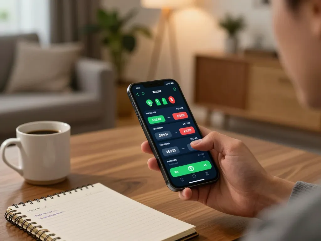 Experience the thrill of betting with the Link nhà cái Vk88 on your smartphone, surrounded by a cozy home setting.