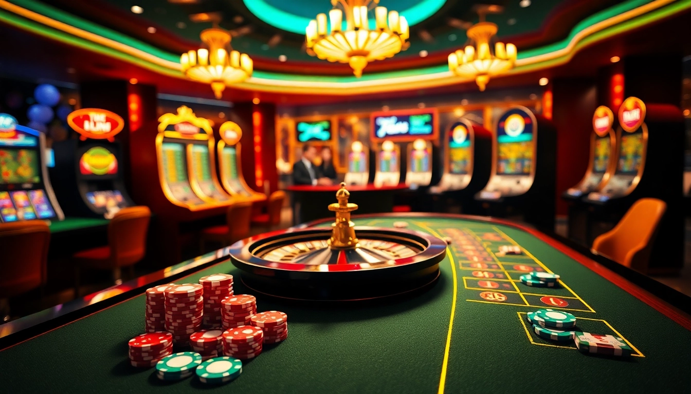 Experience thrilling online casino action at https://okfun.guru/ with vibrant slot machines and poker gameplay.