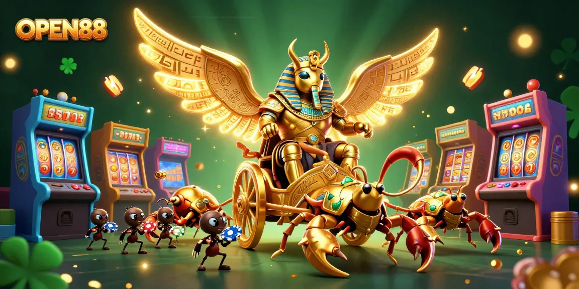 Experience exciting gameplay at OPEN88 with unique characters, vibrant game elements, and a thrilling casino atmosphere.