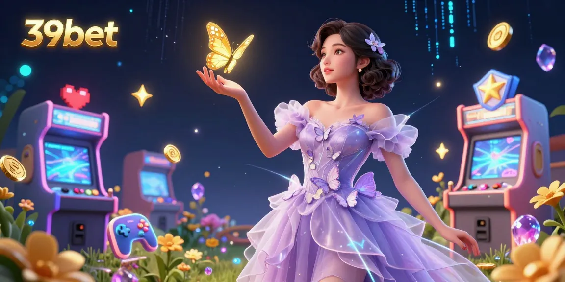 Experience winning with 39bet in this enchanting casino scene filled with vibrant games and golden opportunities.