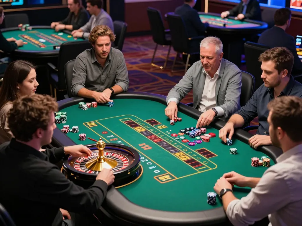 Players placed bets at LUCK8 roulette table during an exciting live dealer game.