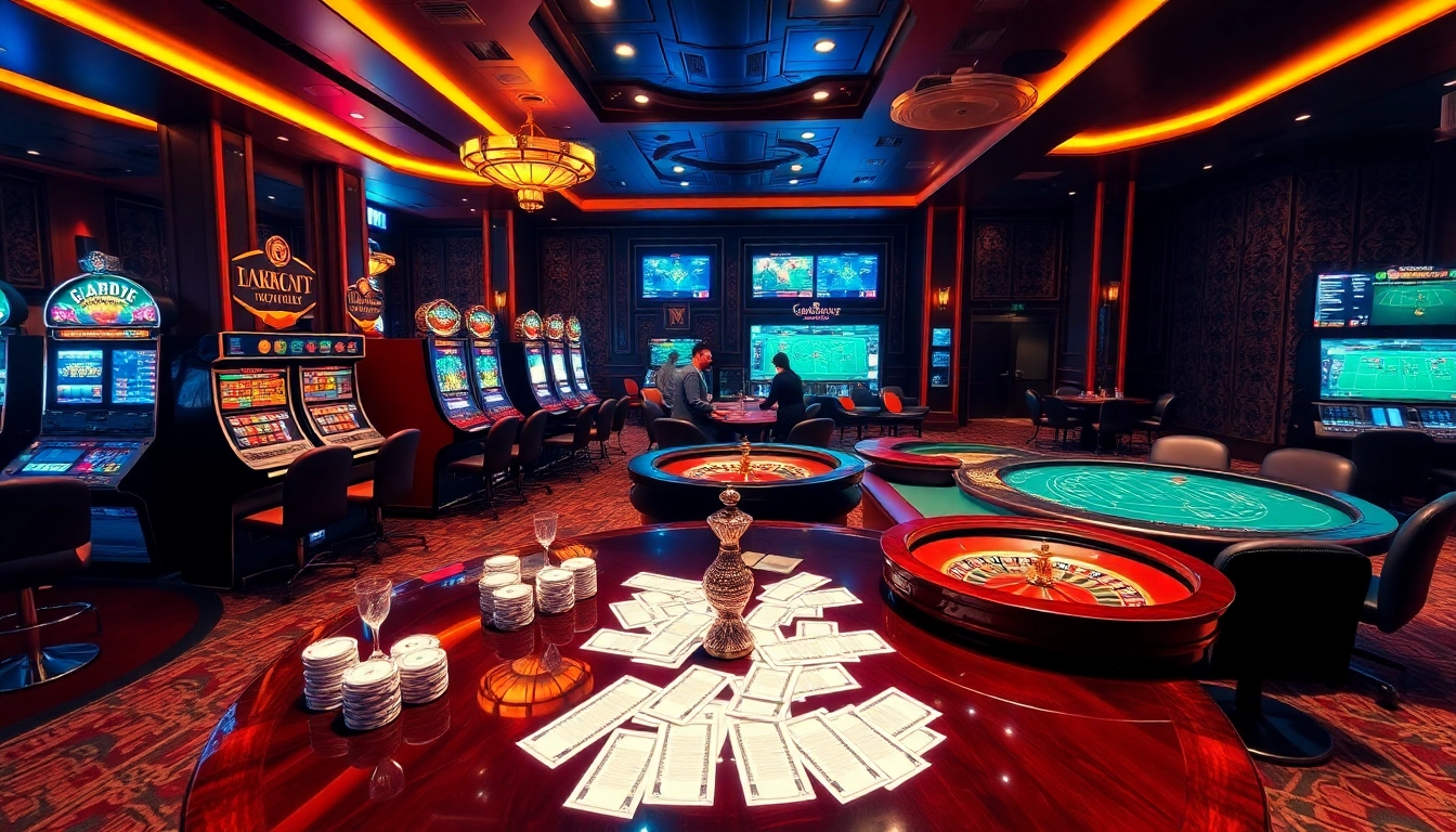 Experience exciting bets and vibrant games at https://goal123.ac/ in a luxurious casino setting.