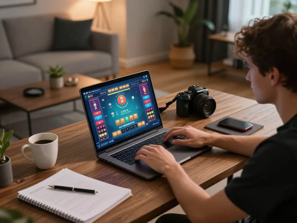 Engaging online baccarat gameplay experience on xx88 with a stylish home setup