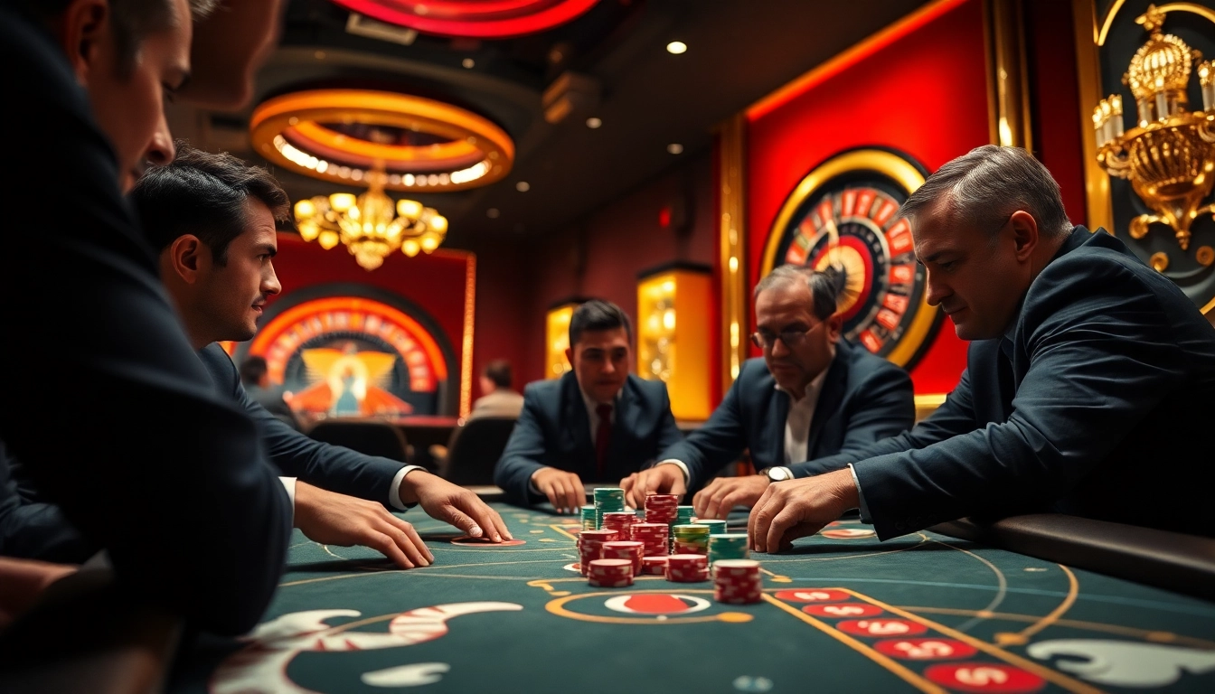 Experience the thrill of high-stakes poker at s8mx com with vibrant chips and intense player focus.