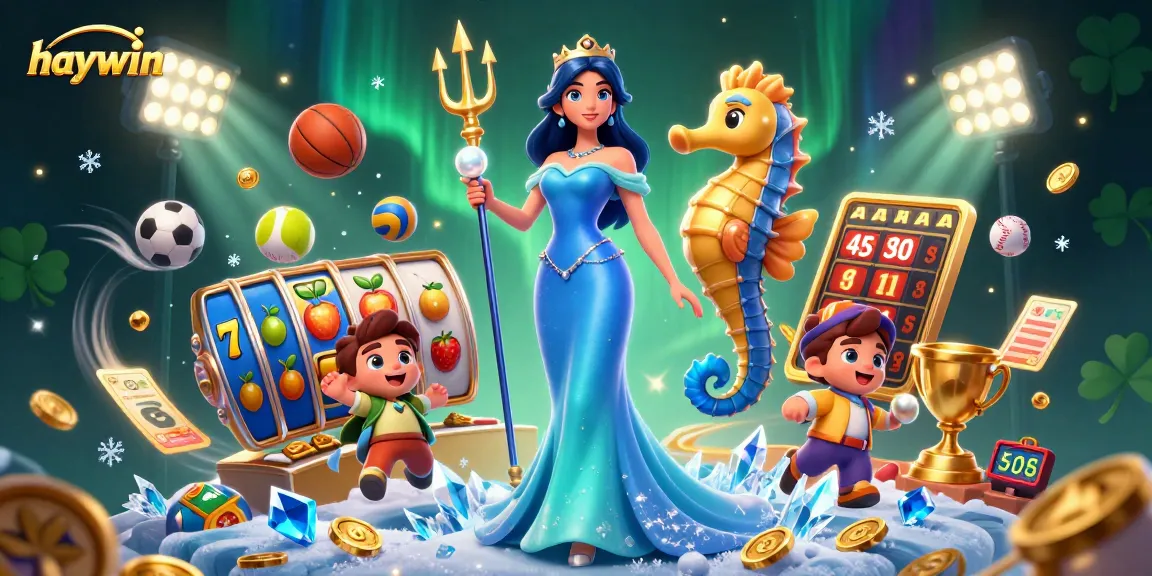 Play exciting games at haywin, winning big with vibrant visuals and flying jackpot elements.