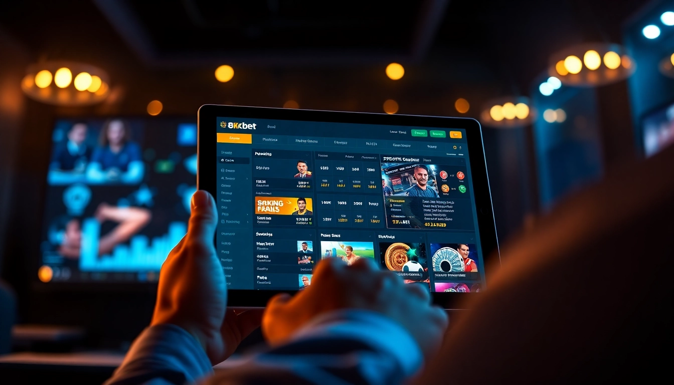8kbet online betting platform showcasing sports and casino gaming interface.