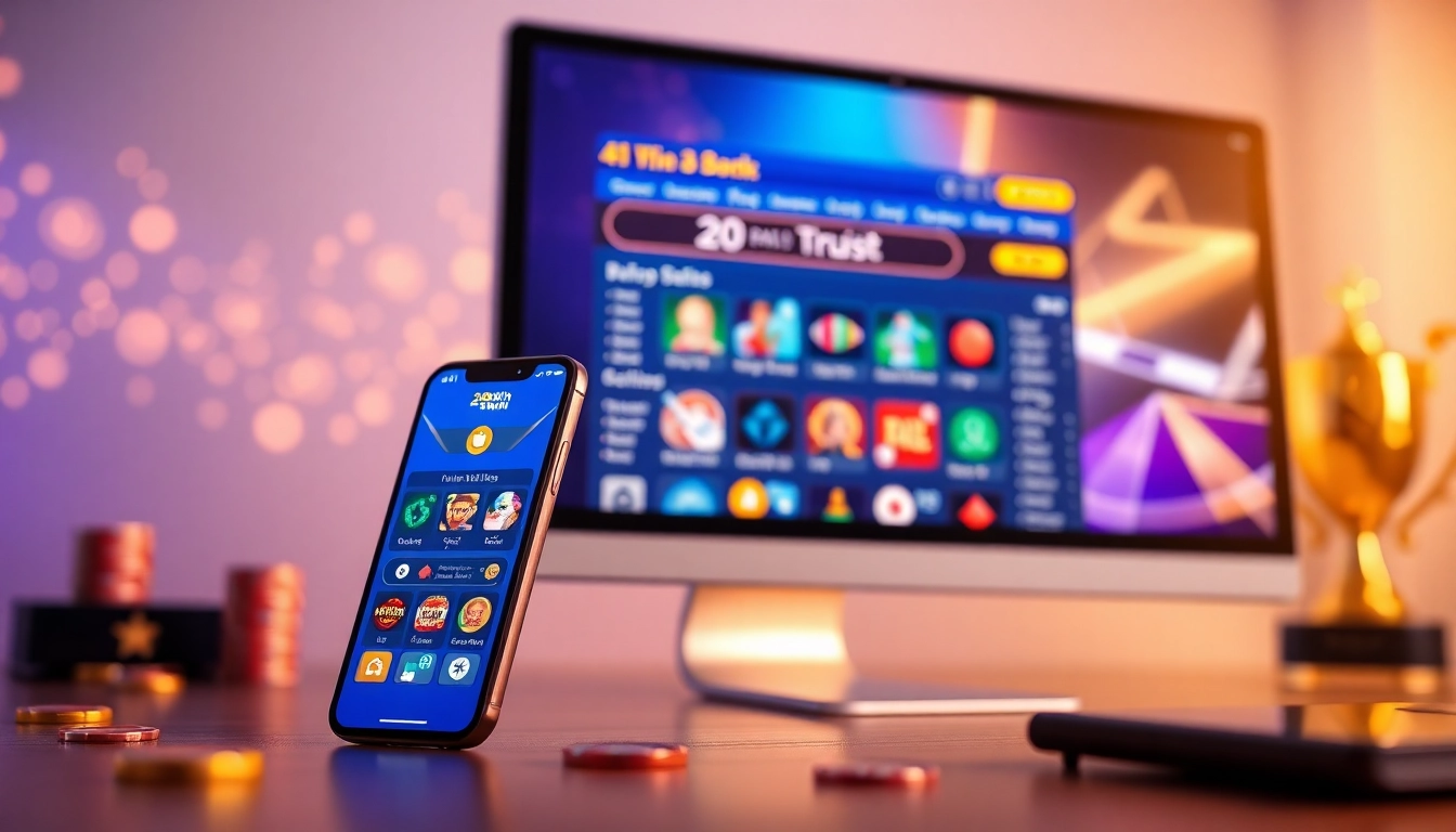 The vibrant online betting interface of https://www.23win.world/ displayed on a smartphone and computer, showcasing the excitement of gaming.