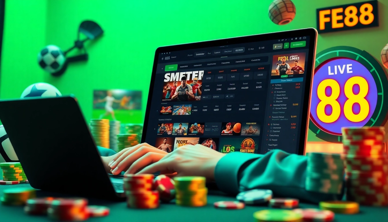 Engage with https://fb888.us/ in a dynamic digital gambling environment showcasing sports and casino games.