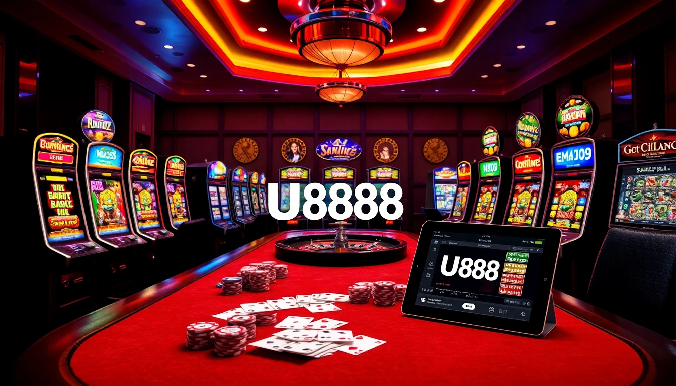 Experience the thrill of winning at U888's premier online casino with exciting games and professional ambiance.