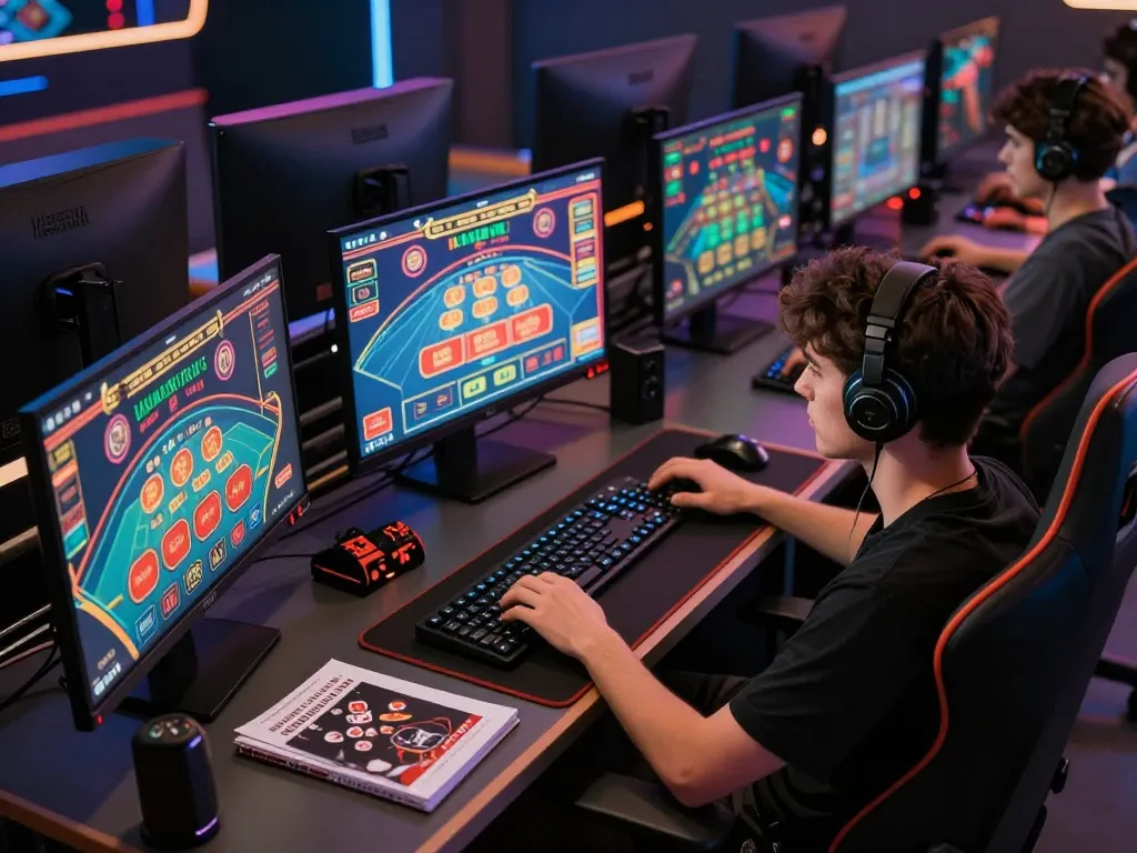 Engage in online gaming with https://rr88co.net/ showcasing a well-organized gaming setup for strategic play.