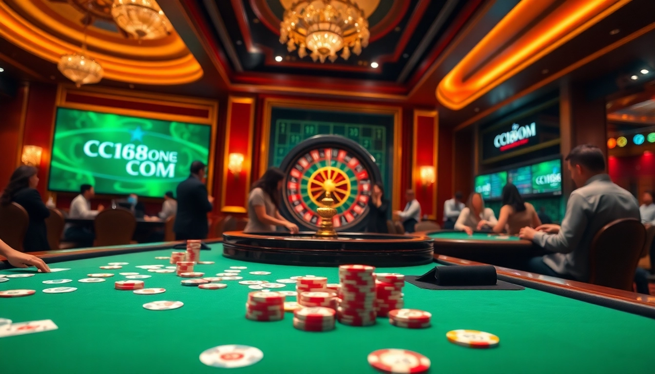 The C168 COM platform showcases a luxurious casino experience with vibrant games and excitement.