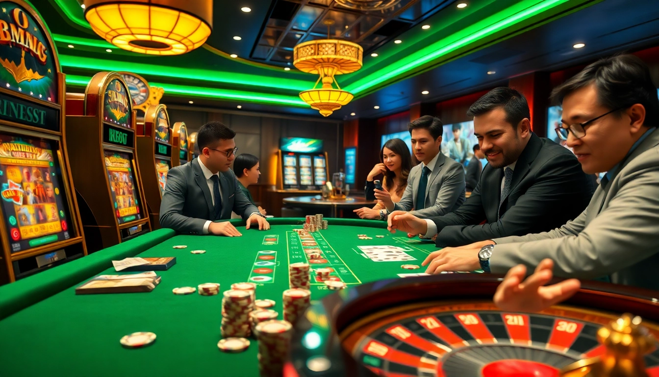 Experience the thrill of kp88 bet at a luxurious casino table with vibrant games and excitement.