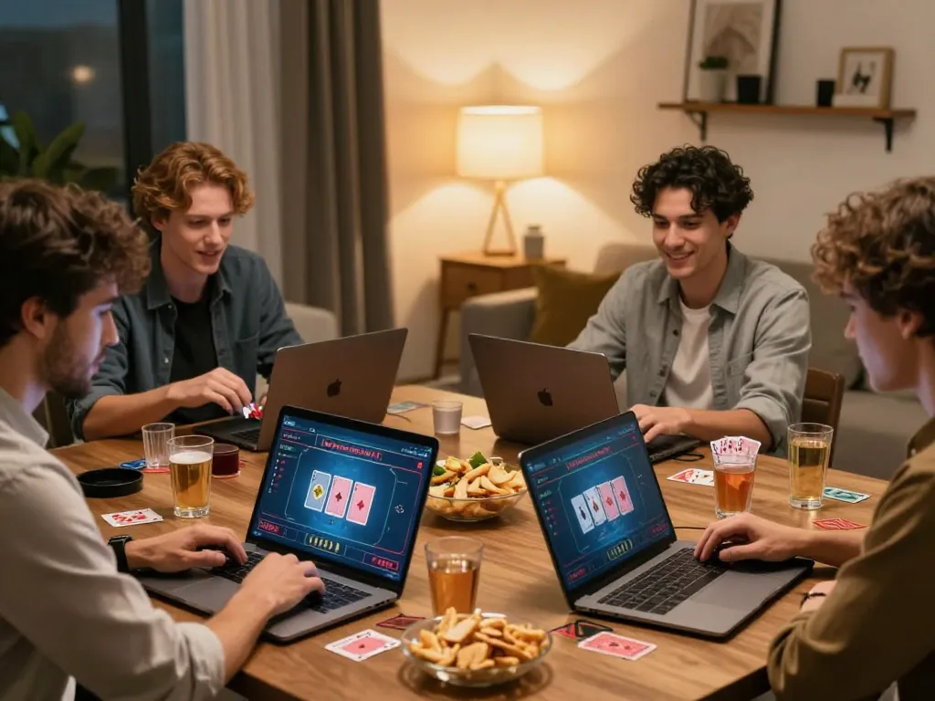 Players at home using https://sky88.foo/ for online casino gaming, focused on poker strategy and fun.