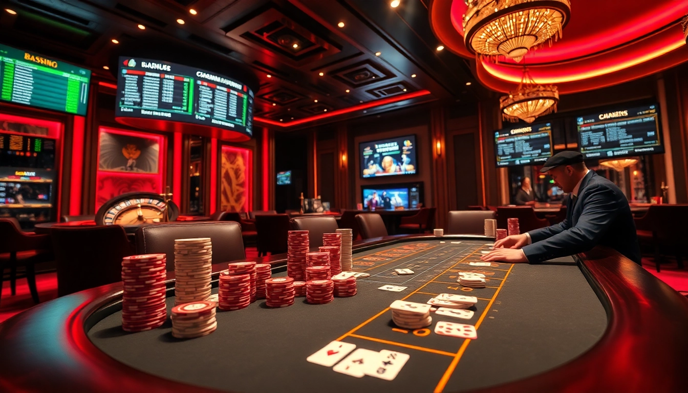 Experience thrilling gameplay at https://xoilac.review/ with intense poker matches, vibrant casino décor, and competitive betting.