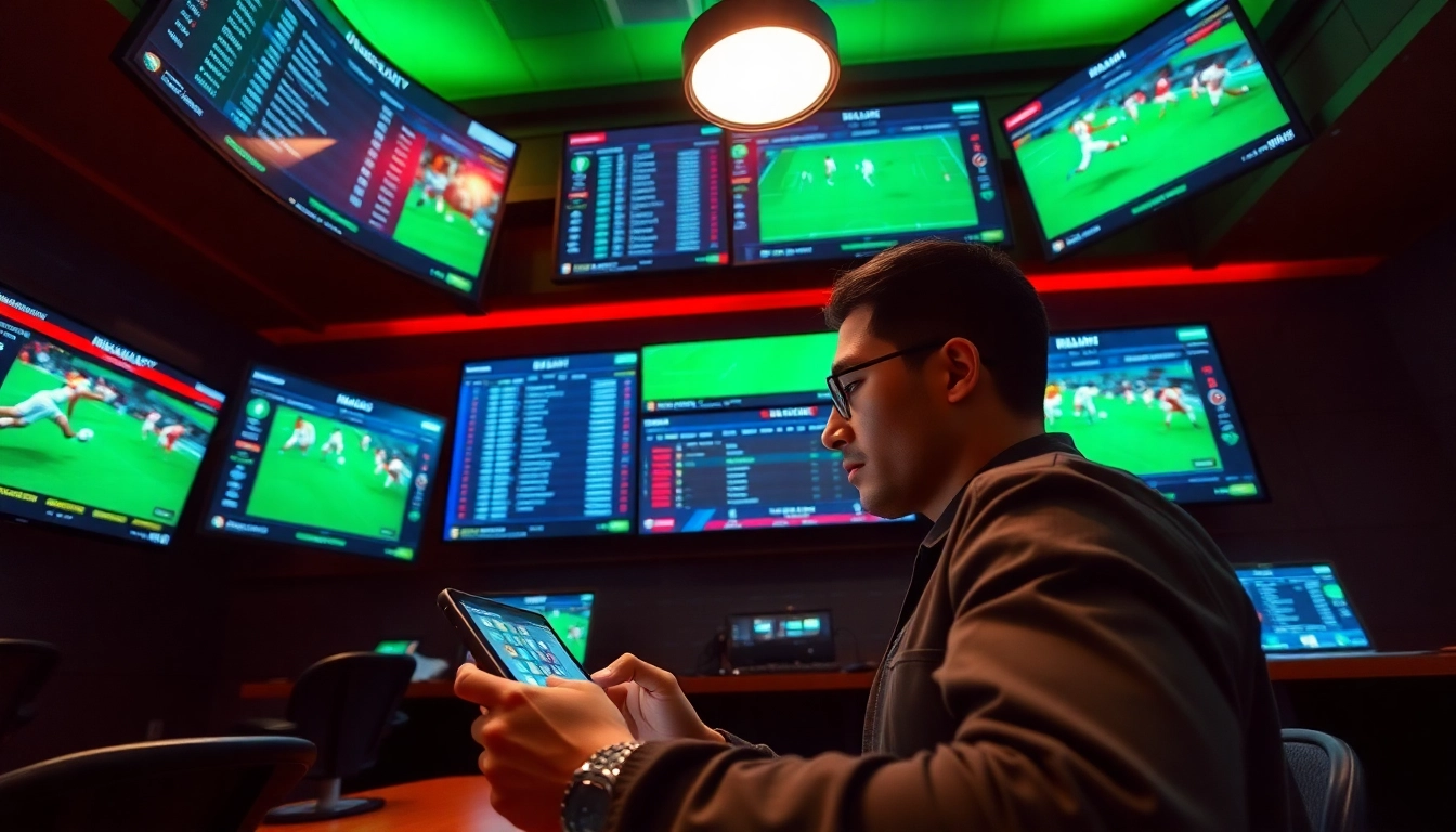 Person analyzing kèo nhà cái data while engaging with live betting odds.