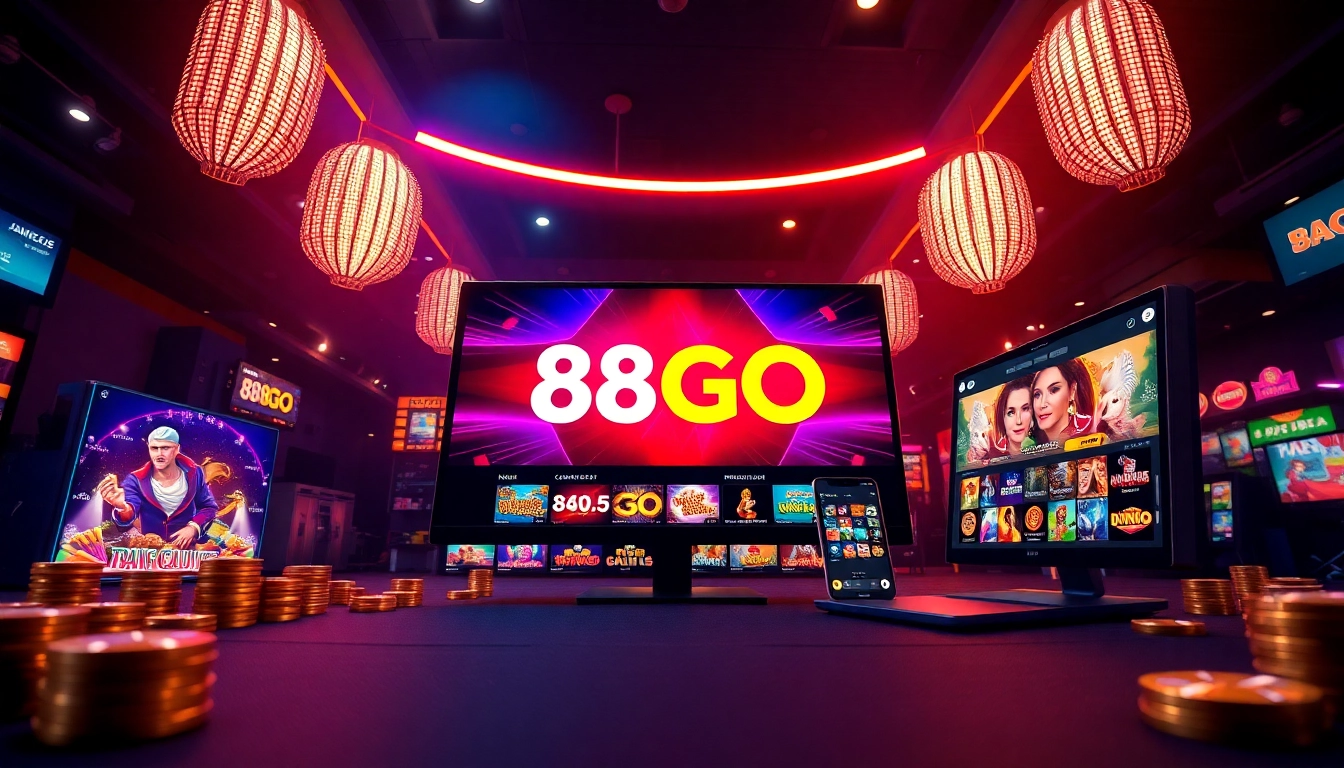 Experience the engaging online gambling world of 88GO with vibrant games and modern interfaces.