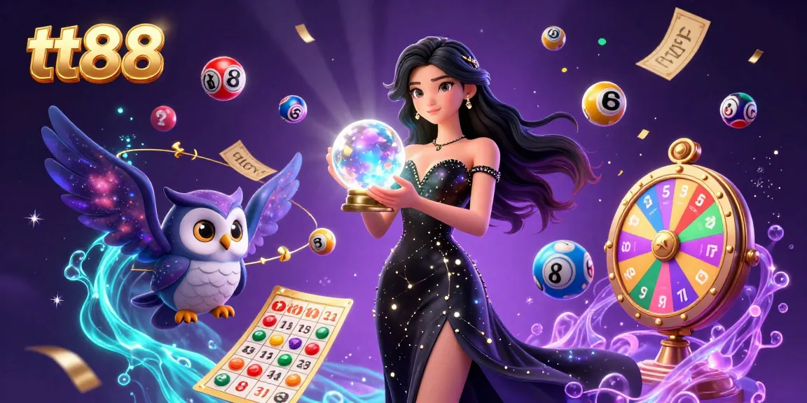 Experience exciting gaming at tt88 with colorful lottery elements and enchanting characters.