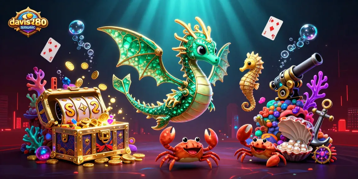 Catch exciting gaming action at davis80smusic with a vibrant 3D casino underwater scene.