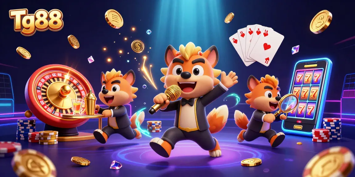 Tg88 highlights the excitement of gaming with hyenas in a lively casino scene.
