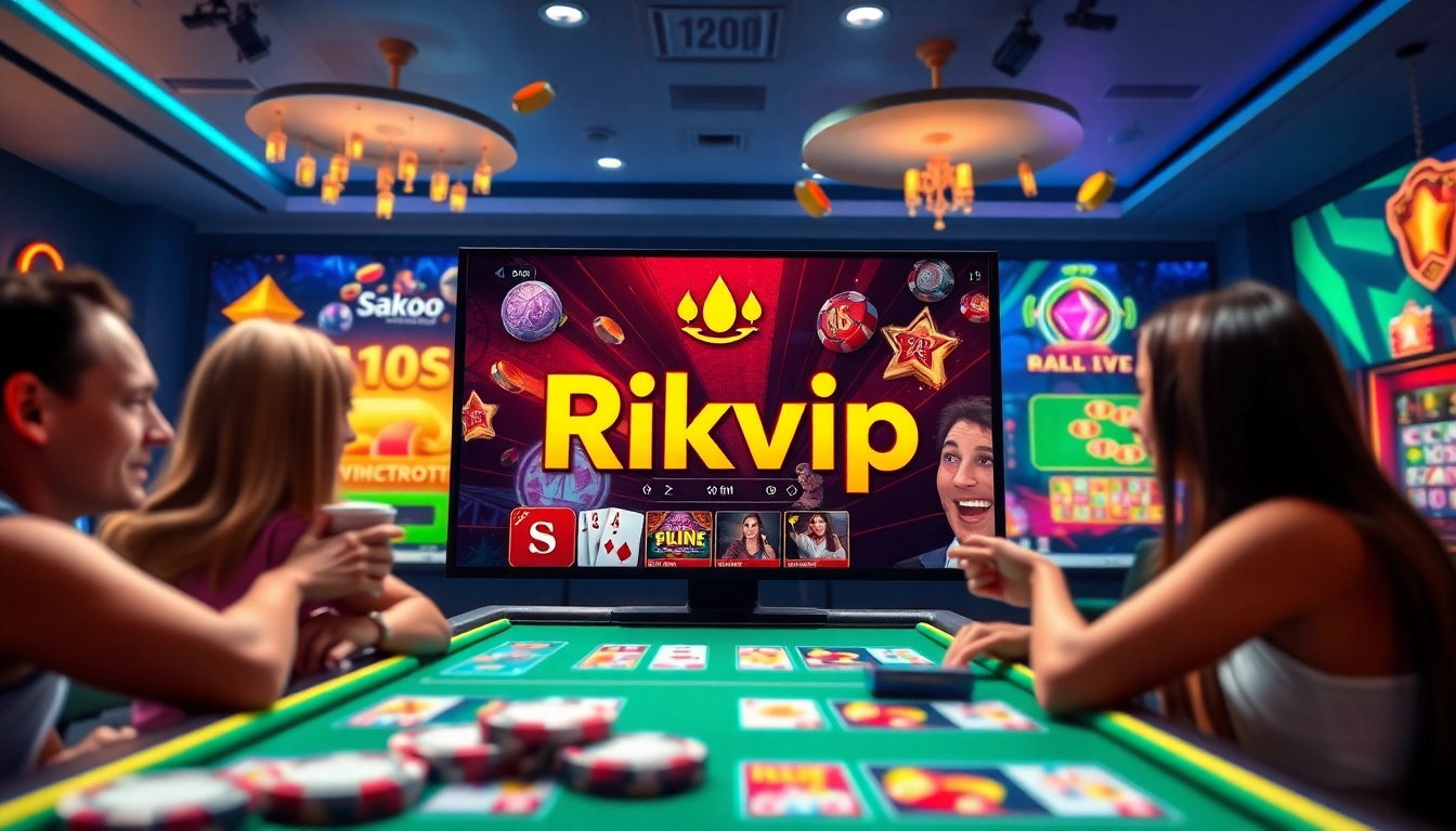 Rikvip online gaming platform showcasing vibrant casino games and user-friendly interface.