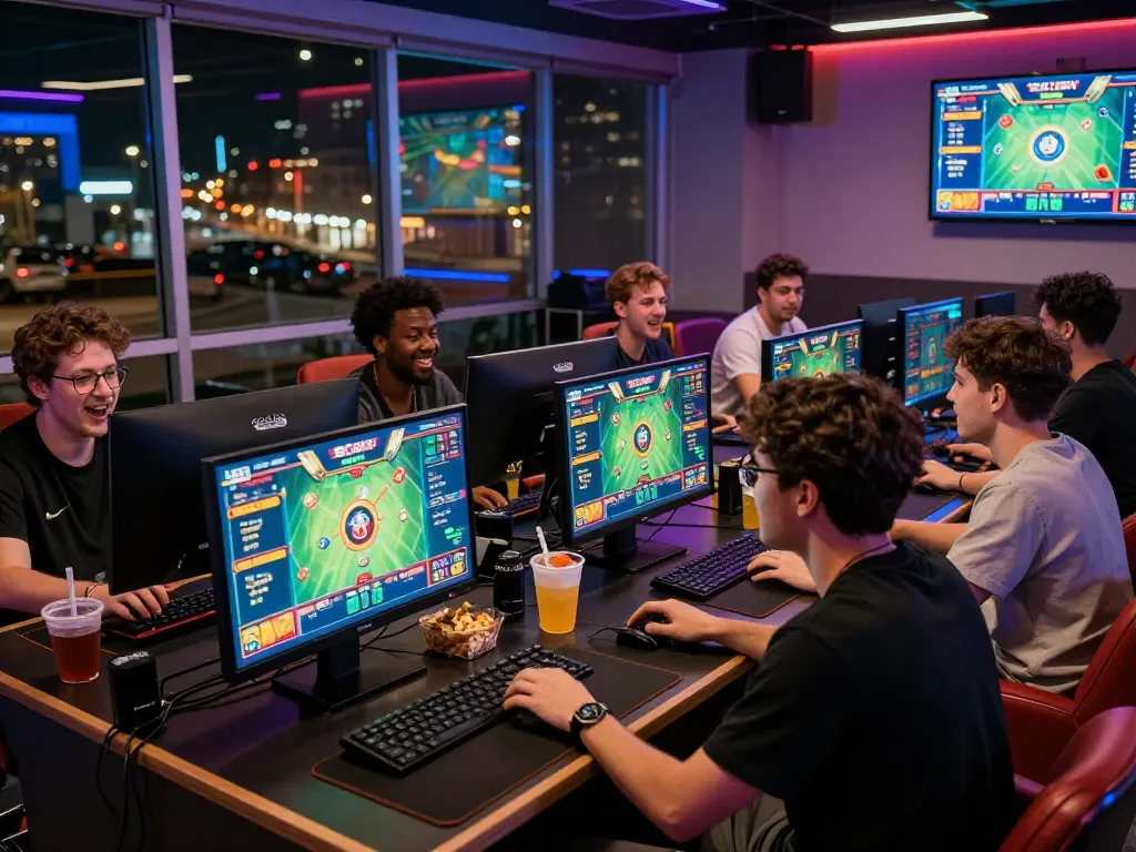 Engaged players at SC88 gaming lounge enjoying immersive betting experience.