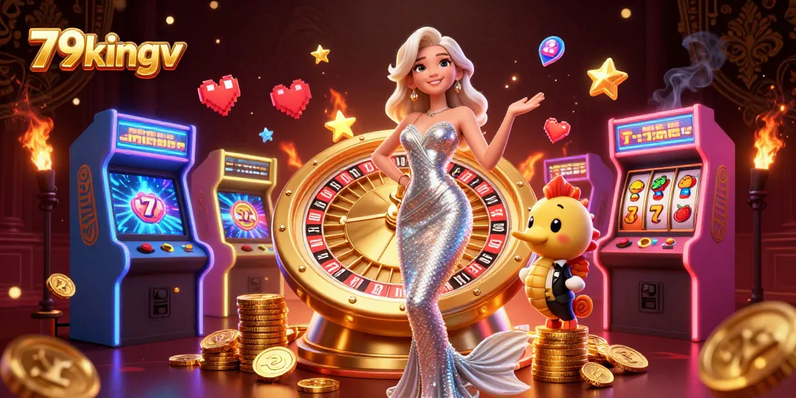 Engage in thrilling moments with 79kingv at the roulette wheel surrounded by bright casino fun.