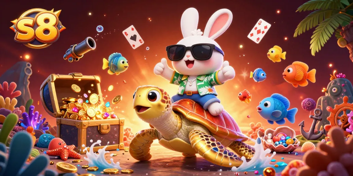 Spin the reels on s 8 and discover adventures with a lucky rabbit and golden turtle!