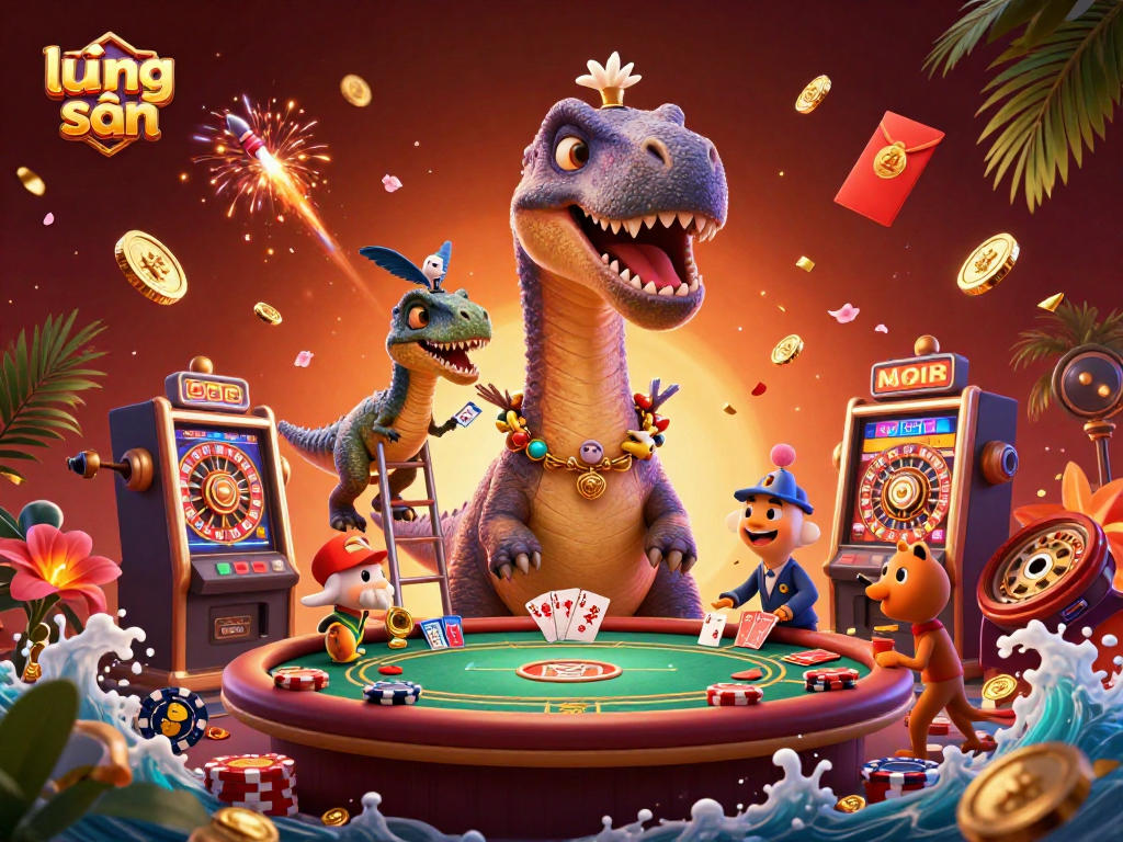 Experience thrilling lương sơn gaming with a colorful casino scene featuring vibrant characters and rich casino elements.