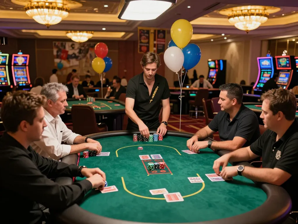 Engaging poker game at RR99 casino showing players interacting and strategizing