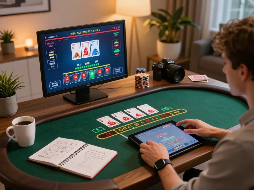 Playing lively blackjack online at home using tic88 for strategic gaming