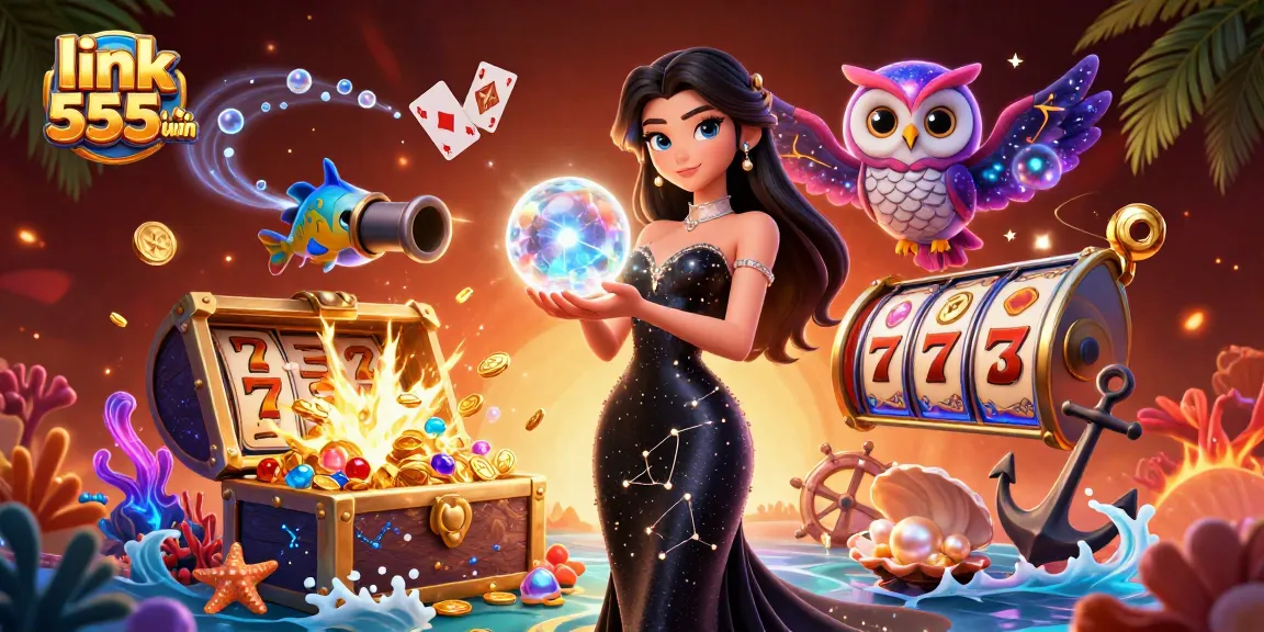Experience the thrill of gaming with link 555win, featuring vibrant slots and mystical elements.