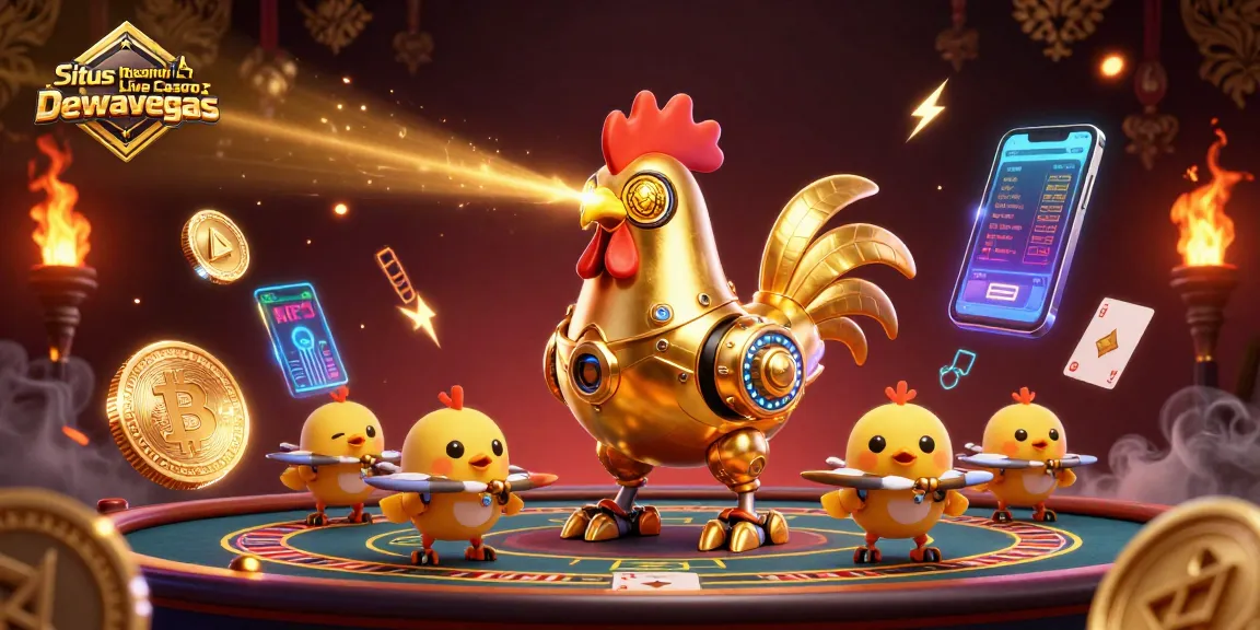 Situs Resmi Live Casino Dewavegas showcases a thrilling gaming atmosphere with live casino elements.