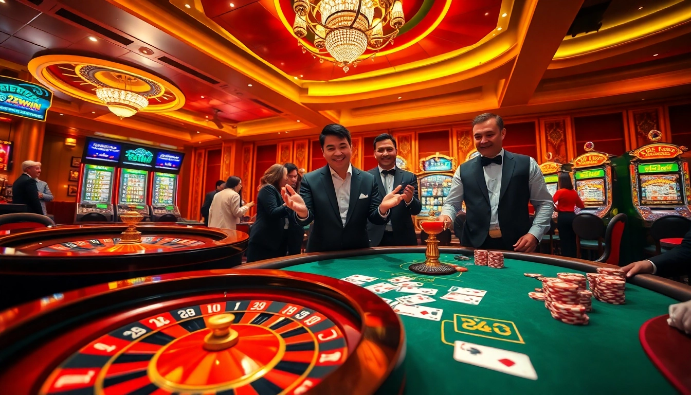 Enjoy thrilling games at 23win with vibrant casino tables and professional dealers.
