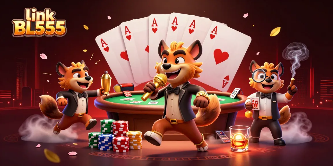 Experience the excitement with link BL555 as hyenas bring laughter to the casino with poker, drinks, and comedy.