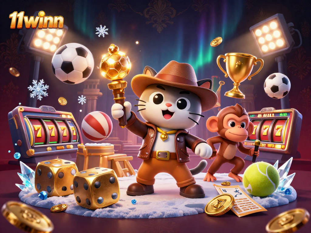 Experience thrilling gameplay with 11winn's unique golden casino artifact and dynamic gambling elements.
