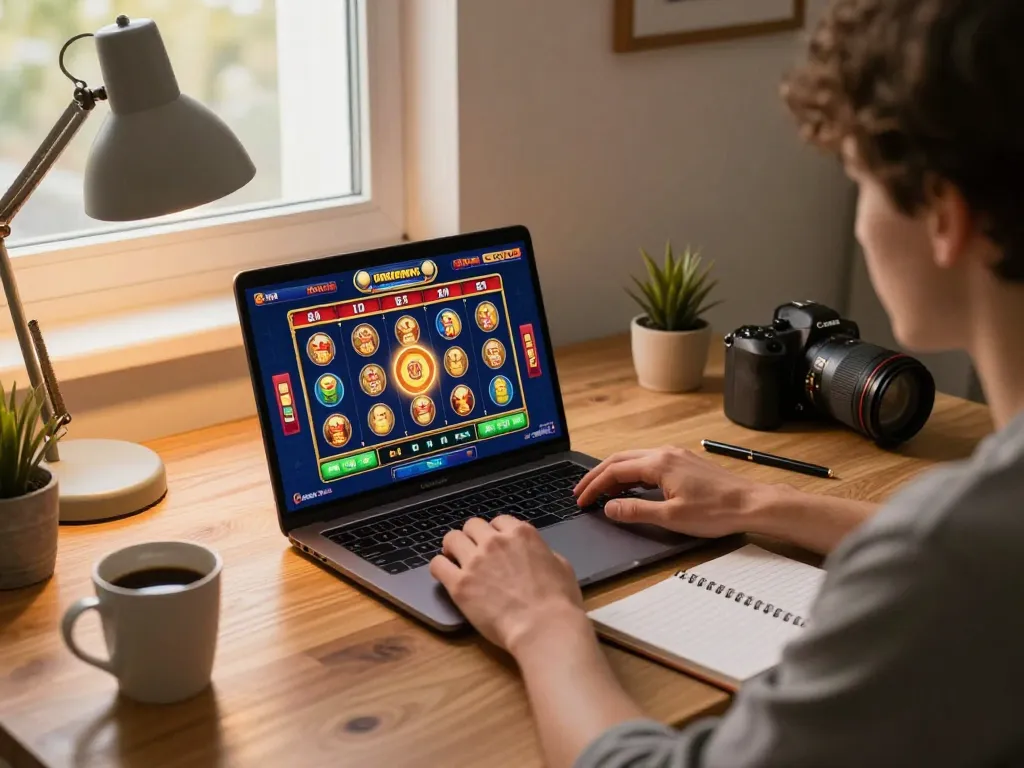 O8 players engaging in exciting gameplay on an online casino setup at home