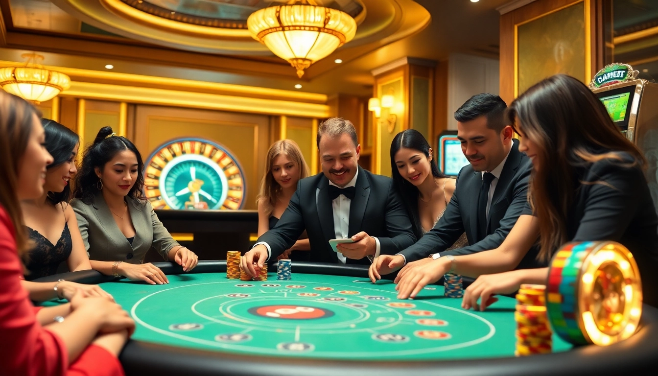 Players strategizing at a poker table, showcasing the thrilling experience at https://11bet.college.
